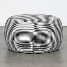 Houndstooth Cranston Upholstered Ottoman